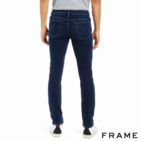 FRAME Denim **NWT**  L'Homme Skinny Jean - Blue Fin - Picture 3 of 12